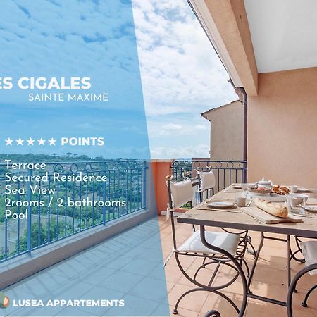 Les Cigales, Superbe Vue - Golfe De Sainte-Maxime Lägenhet Exteriör bild
